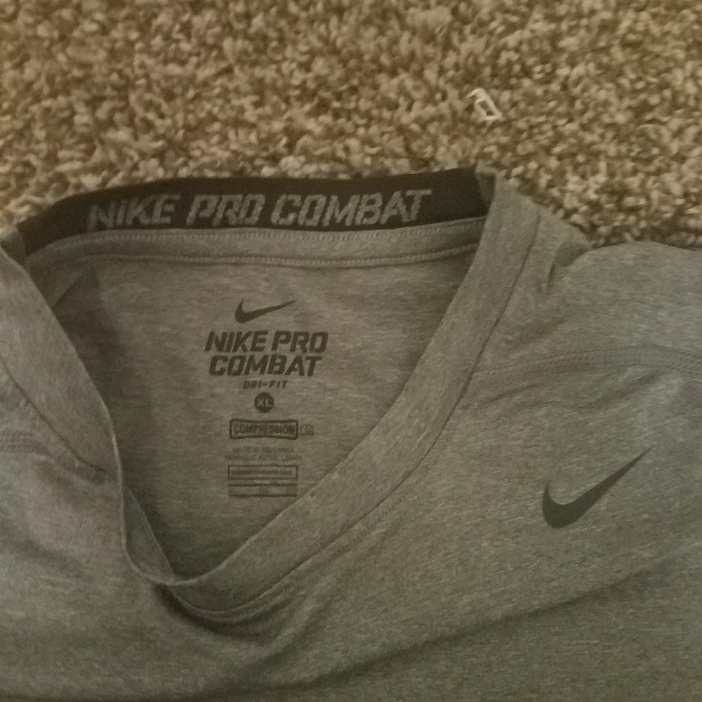 Nike pro combat dri fit  athletic  t shirt